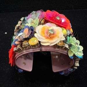 NWT J Crew Blooming Sequin Lucite Cuff